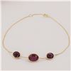 Image 1 : NEW 10KT YELLOW GOLD GENUINE RUBY BRACELET W/ APPRAISAL W/ APPRAISAL $950