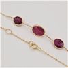 Image 3 : NEW 10KT YELLOW GOLD GENUINE RUBY BRACELET W/ APPRAISAL W/ APPRAISAL $950
