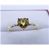 Image 1 : NEW 10KT YELLOW GOLD AND GENUINE YELLOW SAPPHIRE AND DIAMOND RING W/ APPRAISAL $1855
