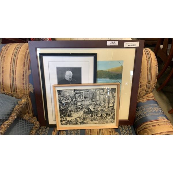 LOT OF FRAMED PRINTS