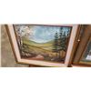 Image 2 : 2 framed oil paintings and 2 vintage framed prints