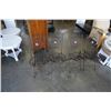 Image 2 : 4 decorative metal folding chairs