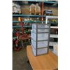 Image 2 : 2 Plastic organizers 5 drawer and 3 drawer