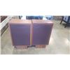 Image 1 : Pair of vintage 3 way speakers with stands