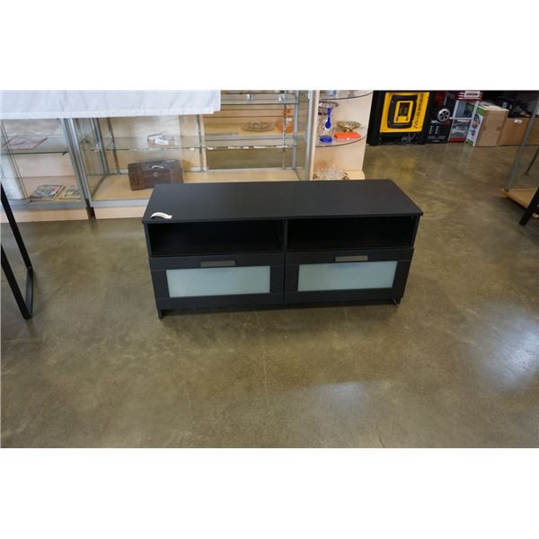 BLACK 2 DRAWER TV STAND