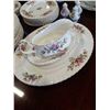Image 8 : ROYAL ALBERT MOSS ROSE DINNER SERVICE FOR 8  61 PIECES - 8 DINNER PLATES, 8 LUNCHEON PLATES, 8 BREAD