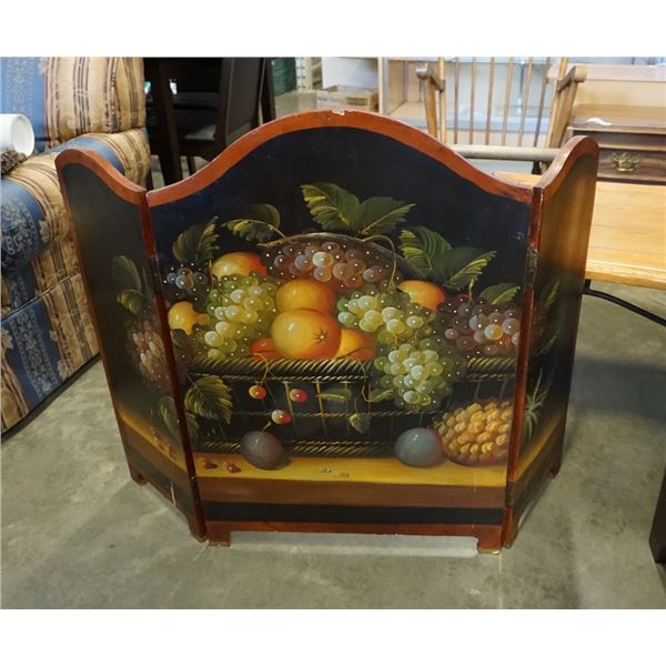 PAINTED FRUIT FOLDING STAND - 32 INCHES TALL X 45 WIDE