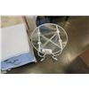 Image 2 : WHITE GLASSTOP ENDTABLE AND 3 DRAWER WHITE NIGHTSTAND