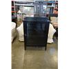 Image 1 : PAINTED BLACK GLASS DOOR CABINET