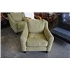 Image 1 : GREEN LAZBOY UPHOLSTERED ARMCHAIR - 34 inches wide