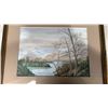 Image 2 : WATERCOLOR ON PAPER LAKE LAND - SIGNED MR SPENCER 2013