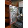 Image 3 : CORNER DISPLAY CABINET WITH LEADED GLASS PANEL