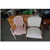 Image 1 : 2 WOOD FRAMED CHAIRS