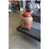 Image 1 : EASTERN WOVEN LIDDED CONTAINER - ELEPHANT PAINTED ON SIDES