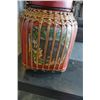 Image 3 : EASTERN WOVEN LIDDED CONTAINER - ELEPHANT PAINTED ON SIDES