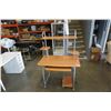 Image 1 : ROLLING COMPUTER DESK - 40 inches wide x 25 deep x 58 tall