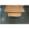 Image 3 : ROLLING COMPUTER DESK - 40 inches wide x 25 deep x 58 tall