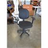 Image 1 : BLACK ROLLING GAS LIFT OFFICE CHAIR - ADJUSTABLE BACK AND TILT