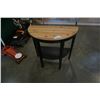 Image 1 : BLACK PINE TOP D TABLE