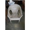 Image 2 : RUSTIC WOOD PATIO CHAIR AND WICKER PATIO CHAIR