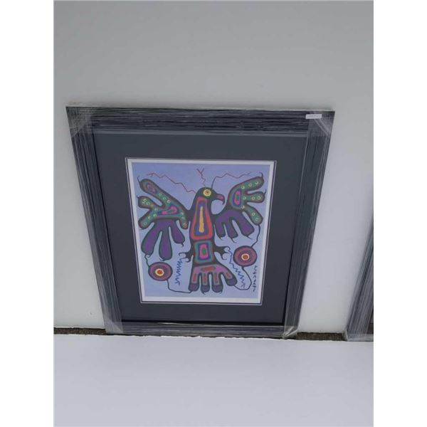 Limited edition print blue Thunderbird by Norval Morrisseau signed and numbered