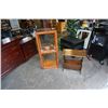 Image 1 : 3 TIER SHELF AND WOOD MAGAZINE RACK