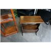 Image 3 : 3 TIER SHELF AND WOOD MAGAZINE RACK