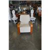 Image 1 : WOOD FRAMED RECLINING CHAIR