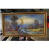 Image 2 : Wigwam at the river vintage print and Shall child's accordion