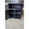 Image 3 : BLACK ROLLING CABINET STAND - 24 inches wide x 20 deep x 30 tall