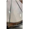 Image 3 : TABLE LAMP WITH LEADED GLASS SHADE