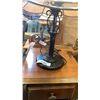 Image 4 : TABLE LAMP WITH LEADED GLASS SHADE