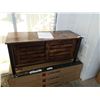 Image 1 : FLOOR MODEL MODERN SLIDING DOOR TV CONSOLE - RETAIL $299