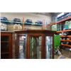 Image 2 : DIELCRAFT CORNER GLASS DISPLAY CABINET - 6 foot tall