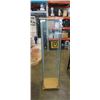 Image 1 : GLASS DISPLAY CASE - NO SHELVES - 17 inches wide x 15 deep x 65 tall