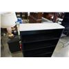 Image 2 : Black 4 tier shelving unit - 37 INCHES WIDE X 13 DEEP X 49 TALL