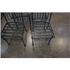 Image 2 : 4 METAL DINING CHAIRS