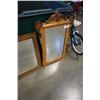 Image 2 : 2 VINTAGE WOOD FRAMED MIRRORS