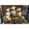 Image 2 : SABANNAH SAILING STEAM PADDLE SHIP FIGURE 14 INCHES TALL, 20 INCHES LONG