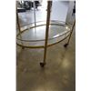 Image 3 : OVAL BRASS AND GLASS TEA TROLLEY