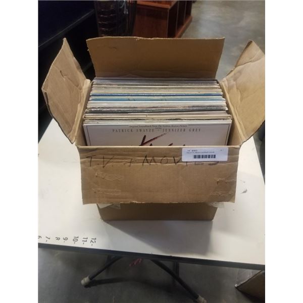 Box of TV / Movie soundtrack records