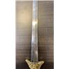Image 8 : DECORATIVE SWORD AND CARVED WOOD HEAD