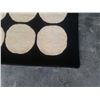 Image 3 : BLACK AND IVORY TUFTED 4 FOOT X 71 INCH AREA CARPET 100% WOOL HAND MADE IN INDIA