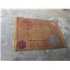 Image 1 : TUFTED MULTI COLOR AREA CARPET 4 FOOT 1 INCH X 71 INCHES 100% WOOL HAND MADE IN INDIA