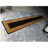 Image 1 : TUFTED BLACK AND GOLD 30 INCH X 16 FOOT CARPET RUNNER 100% WOOL HAND MADE IN INDIA