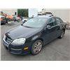 Image 1 : 2006 VOLKSWAGEN JETTA TDI, 4DR SEDAN, BLACK, VIN # 3VWST31K46M001883