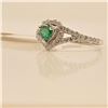 Image 2 : 14K NATURAL EMERALD DIAMOND (0.36CT) RING SIZE 6