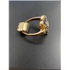 Image 2 : 14K YELLOW GOLD 8 DIAMOND RING WITH SIZER