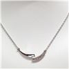 Image 2 : 10K DIAMOND (0.1CT) NECKLACE 17"