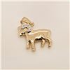Image 1 : 10K YELLOW& WHITE GOLD PENDANT